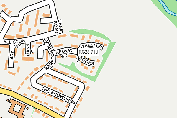 RG28 7JU map - OS OpenMap – Local (Ordnance Survey)