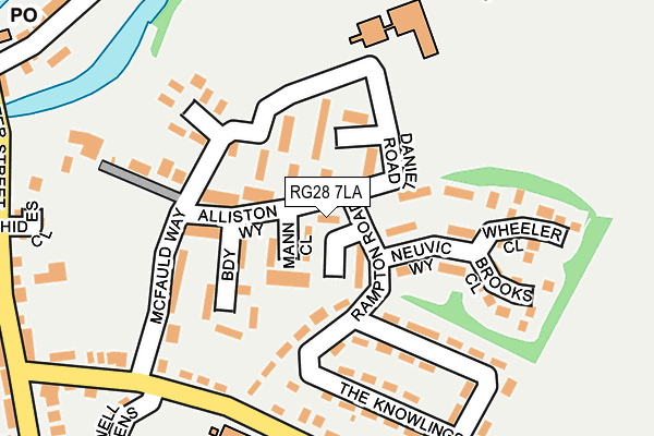 RG28 7LA map - OS OpenMap – Local (Ordnance Survey)