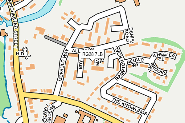 RG28 7LB map - OS OpenMap – Local (Ordnance Survey)