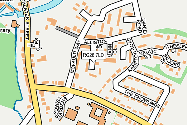 RG28 7LD map - OS OpenMap – Local (Ordnance Survey)