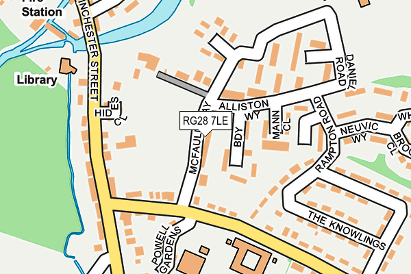 RG28 7LE map - OS OpenMap – Local (Ordnance Survey)