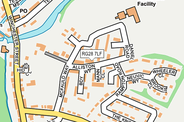 RG28 7LF map - OS OpenMap – Local (Ordnance Survey)