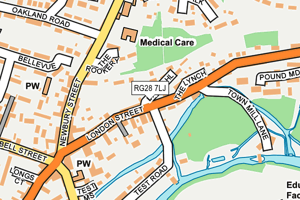 RG28 7LJ map - OS OpenMap – Local (Ordnance Survey)