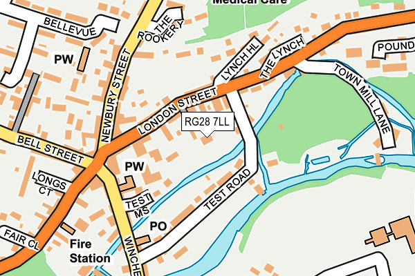 RG28 7LL map - OS OpenMap – Local (Ordnance Survey)