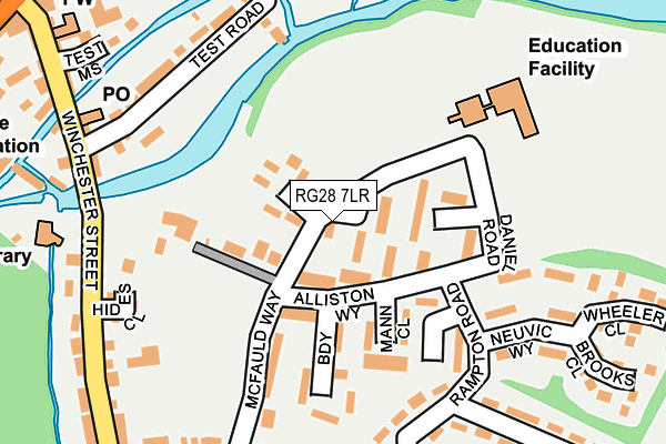 RG28 7LR map - OS OpenMap – Local (Ordnance Survey)