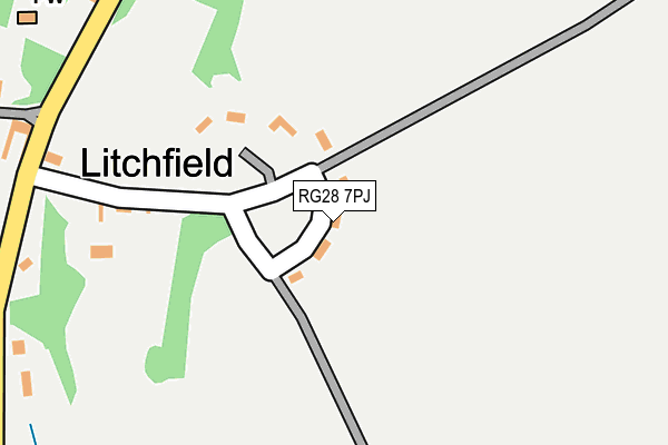RG28 7PJ map - OS OpenMap – Local (Ordnance Survey)