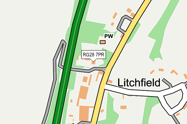 RG28 7PR map - OS OpenMap – Local (Ordnance Survey)