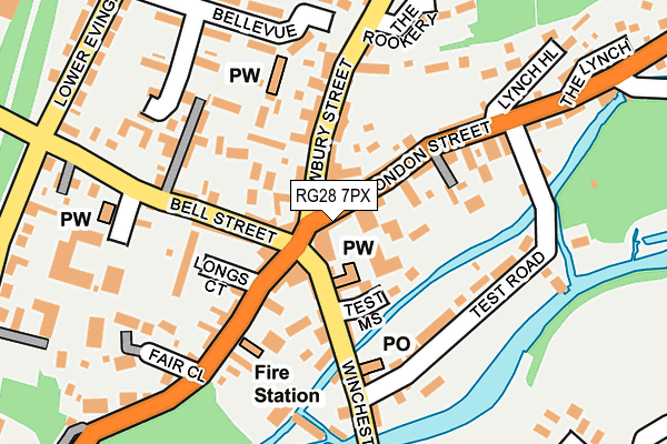 RG28 7PX map - OS OpenMap – Local (Ordnance Survey)