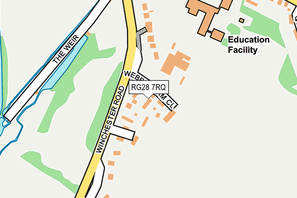 RG28 7RQ map - OS OpenMap – Local (Ordnance Survey)