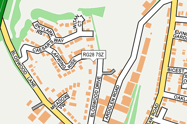 RG28 7SZ map - OS OpenMap – Local (Ordnance Survey)