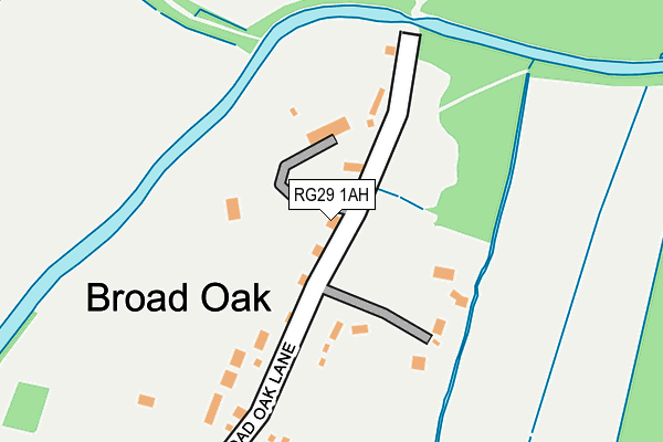 RG29 1AH map - OS OpenMap – Local (Ordnance Survey)