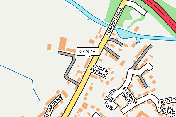 RG29 1AL map - OS OpenMap – Local (Ordnance Survey)