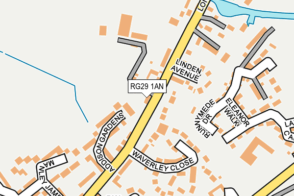 RG29 1AN map - OS OpenMap – Local (Ordnance Survey)