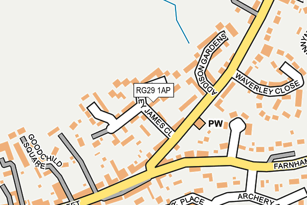 RG29 1AP map - OS OpenMap – Local (Ordnance Survey)