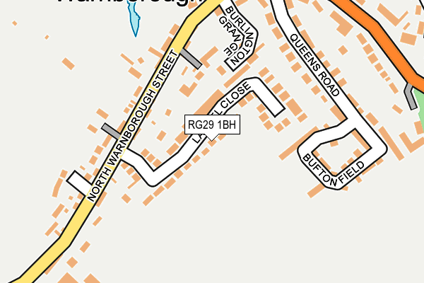 RG29 1BH map - OS OpenMap – Local (Ordnance Survey)