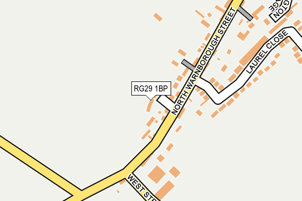 RG29 1BP map - OS OpenMap – Local (Ordnance Survey)