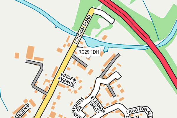 RG29 1DH map - OS OpenMap – Local (Ordnance Survey)