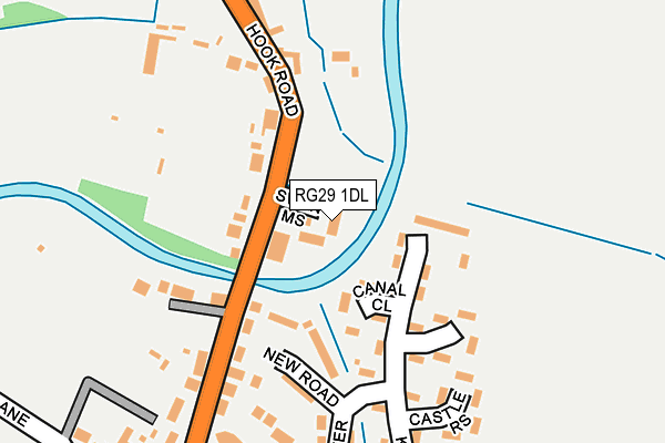 Map of KINGS MEWS (NORTH WARNBOROUGH) M.C. LIMITED at local scale