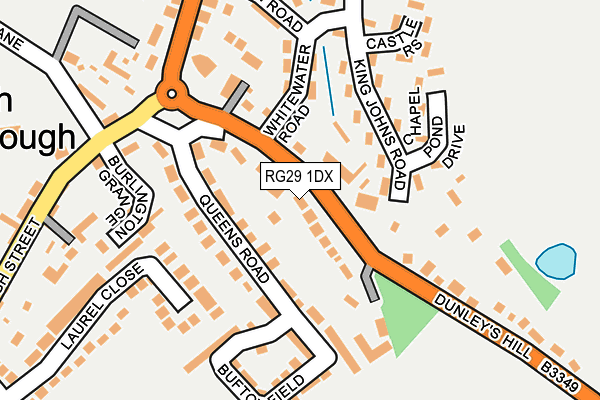 RG29 1DX map - OS OpenMap – Local (Ordnance Survey)