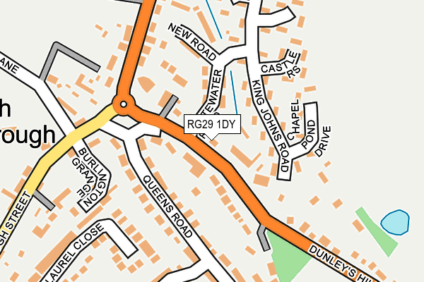 RG29 1DY map - OS OpenMap – Local (Ordnance Survey)