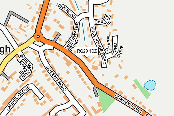 RG29 1DZ map - OS OpenMap – Local (Ordnance Survey)