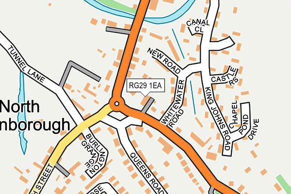 RG29 1EA map - OS OpenMap – Local (Ordnance Survey)