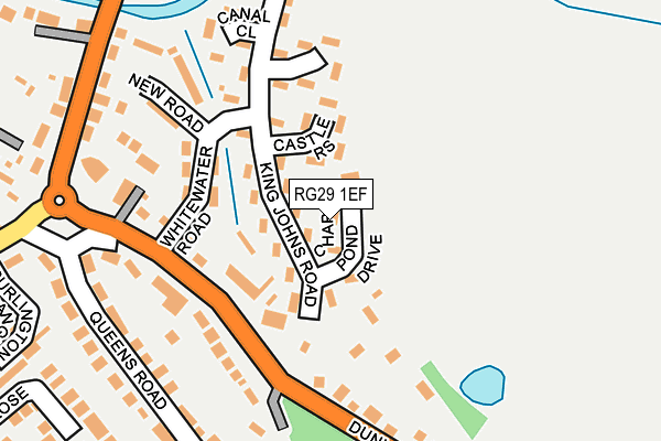 RG29 1EF map - OS OpenMap – Local (Ordnance Survey)