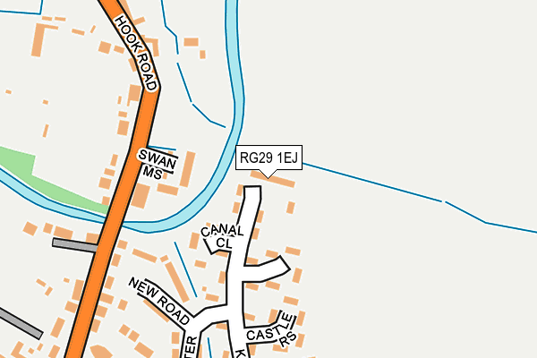 RG29 1EJ map - OS OpenMap – Local (Ordnance Survey)