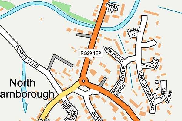 RG29 1EP map - OS OpenMap – Local (Ordnance Survey)