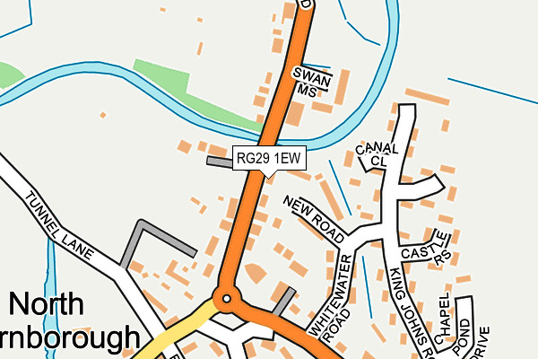 RG29 1EW map - OS OpenMap – Local (Ordnance Survey)