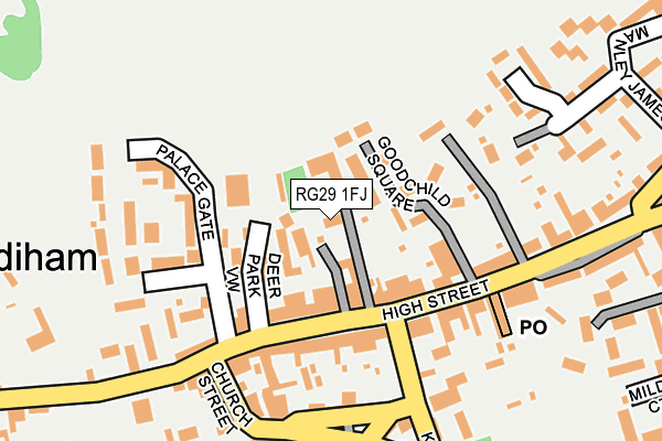 RG29 1FJ map - OS OpenMap – Local (Ordnance Survey)