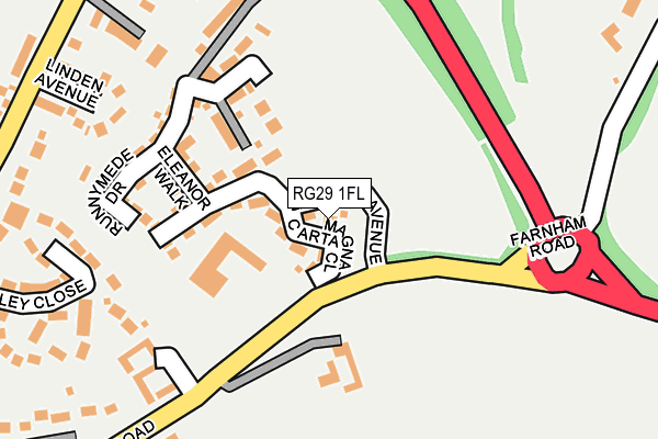 RG29 1FL map - OS OpenMap – Local (Ordnance Survey)
