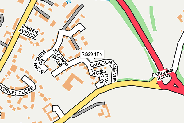 RG29 1FN map - OS OpenMap – Local (Ordnance Survey)