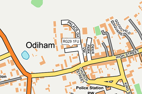 RG29 1FU map - OS OpenMap – Local (Ordnance Survey)