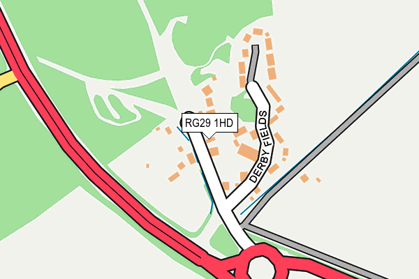 RG29 1HD map - OS OpenMap – Local (Ordnance Survey)