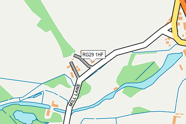 RG29 1HF map - OS OpenMap – Local (Ordnance Survey)