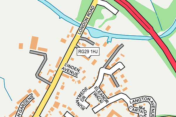 RG29 1HJ map - OS OpenMap – Local (Ordnance Survey)