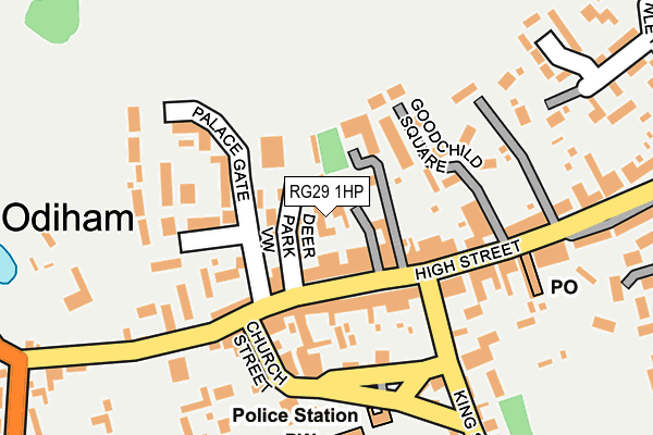 RG29 1HP map - OS OpenMap – Local (Ordnance Survey)