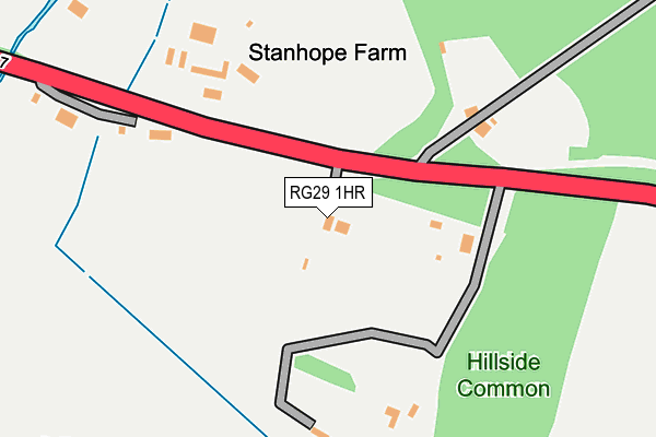 RG29 1HR map - OS OpenMap – Local (Ordnance Survey)