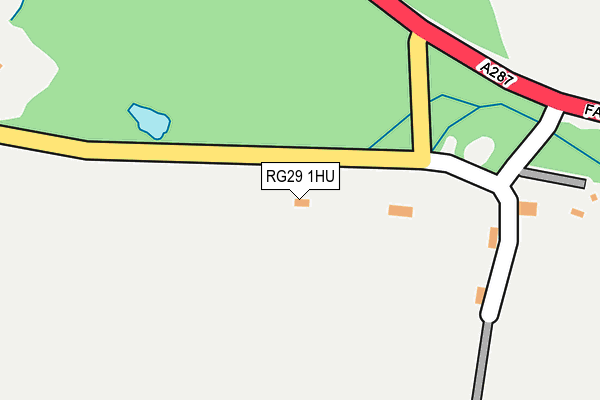 RG29 1HU map - OS OpenMap – Local (Ordnance Survey)