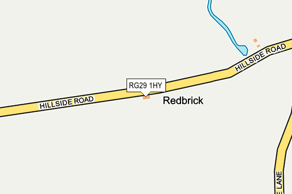 RG29 1HY map - OS OpenMap – Local (Ordnance Survey)