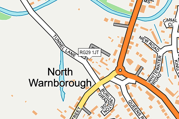 RG29 1JT map - OS OpenMap – Local (Ordnance Survey)