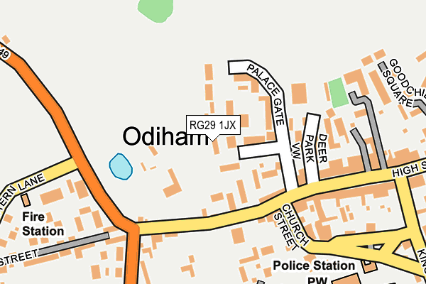 RG29 1JX map - OS OpenMap – Local (Ordnance Survey)