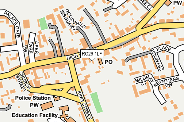 RG29 1LF map - OS OpenMap – Local (Ordnance Survey)