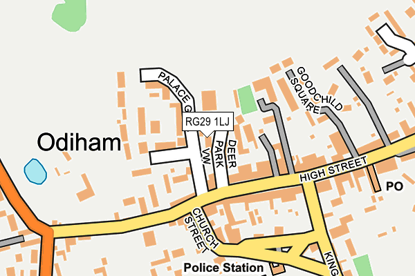 RG29 1LJ map - OS OpenMap – Local (Ordnance Survey)