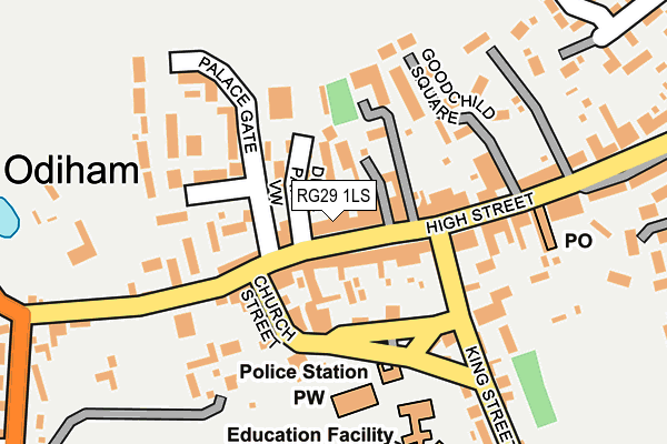 RG29 1LS map - OS OpenMap – Local (Ordnance Survey)