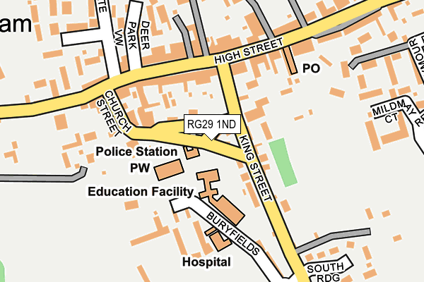 RG29 1ND map - OS OpenMap – Local (Ordnance Survey)