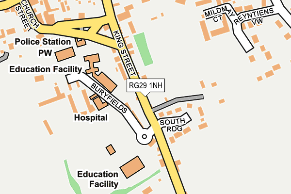 RG29 1NH map - OS OpenMap – Local (Ordnance Survey)