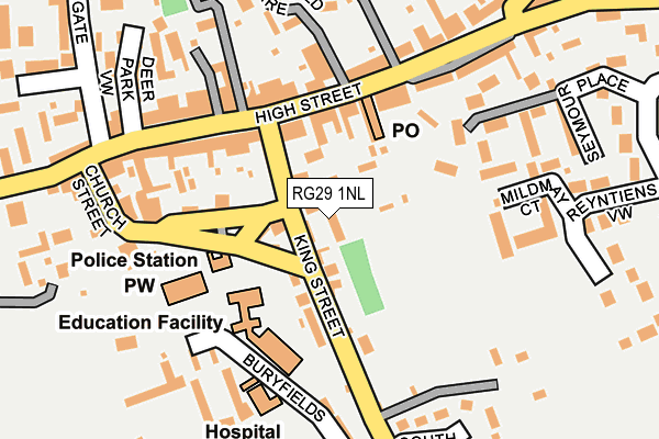RG29 1NL map - OS OpenMap – Local (Ordnance Survey)