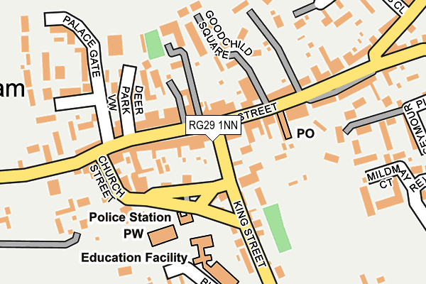 RG29 1NN map - OS OpenMap – Local (Ordnance Survey)